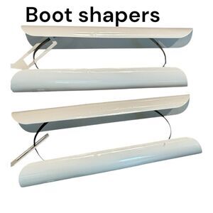 Boot Shapers white with hanger